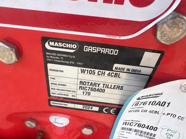Maschio Gaspardo W105 CH 4CBL - Rotavator: gambar 5 Maschio Gaspardo W105 CH 4CBL - Rotavator: gambar 5