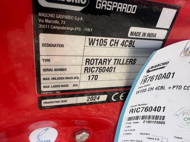 Maschio Gaspardo W105 CH 4CBL - Rotavator: gambar 5 Maschio Gaspardo W105 CH 4CBL - Rotavator: gambar 5