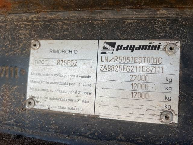Paganini Car 825PG2 - Trailer jungkit: gambar 5 Paganini Car 825PG2 - Trailer jungkit: gambar 5