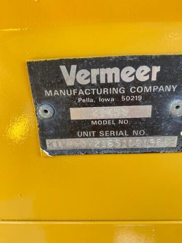 Vermeer RT450 - Mesin penggali parit: gambar 5 Vermeer RT450 - Mesin penggali parit: gambar 5