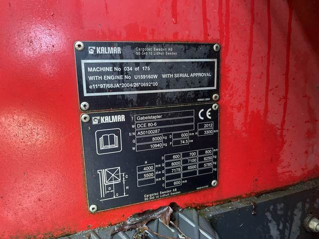 Kalmar DCE80-6 - Forklift diesel: gambar 5 Kalmar DCE80-6 - Forklift diesel: gambar 5