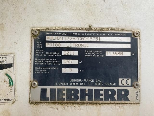 Liebherr R9100 - Ekskavator perayap: gambar 5 Liebherr R9100 - Ekskavator perayap: gambar 5