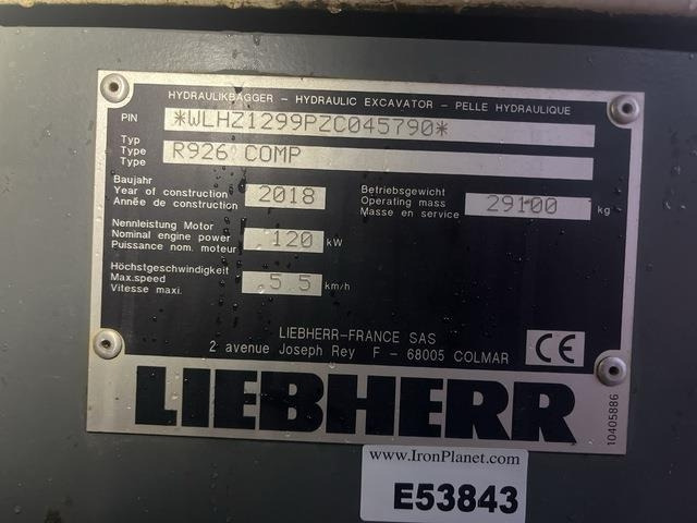 Liebherr R926 Compact - Ekskavator perayap: gambar 5 Liebherr R926 Compact - Ekskavator perayap: gambar 5
