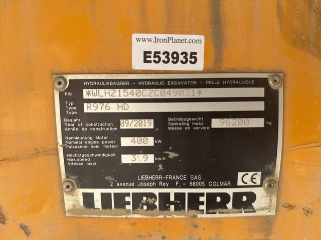 Liebherr R976 HD - Ekskavator perayap: gambar 5 Liebherr R976 HD - Ekskavator perayap: gambar 5