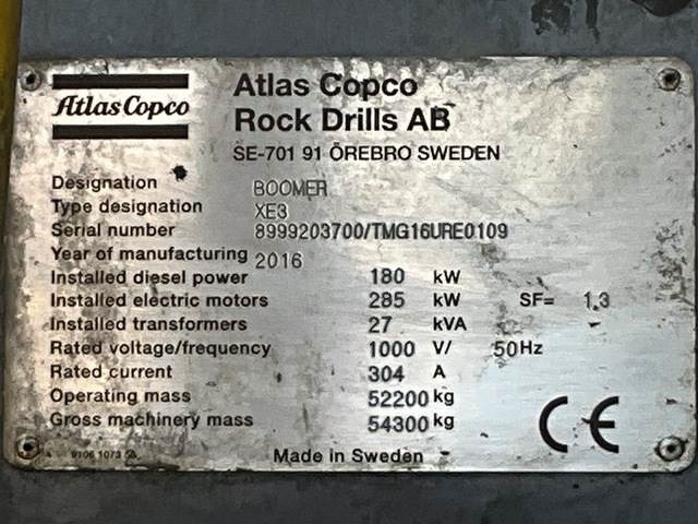 Atlas Copco XE3C - Mesin pertambangan: gambar 5 Atlas Copco XE3C - Mesin pertambangan: gambar 5