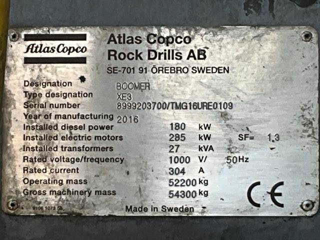 Atlas Copco XE3C - Mesin pertambangan: gambar 5 Atlas Copco XE3C - Mesin pertambangan: gambar 5
