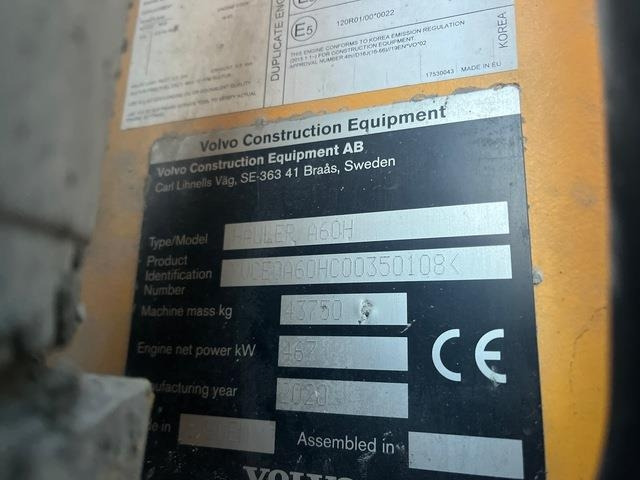 Volvo A60H - Tempat sampah artikulasi: gambar 5 Volvo A60H - Tempat sampah artikulasi: gambar 5