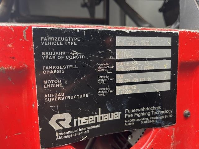 Truk pemadam kebakaran MAN M38 591: gambar 16 Truk pemadam kebakaran MAN M38 591: gambar 16