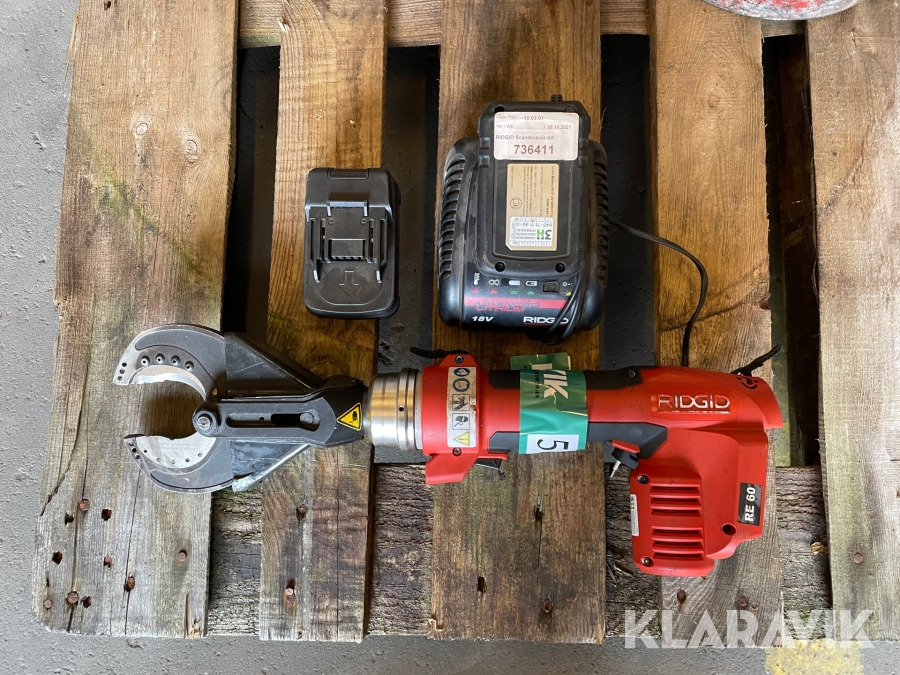 Alat otomotif Presse- og klippemaskine Ridgid RE60: gambar 1