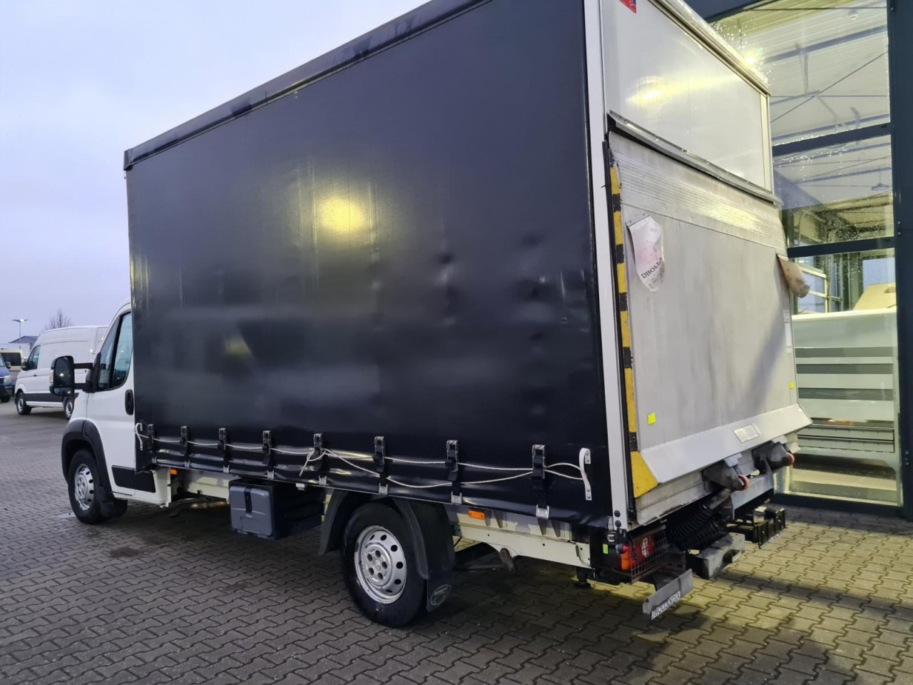 Van dengan terpal samping Peugeot Boxer 35 Pritsche 2x Schiebe Plane LBW L4 KLIMA: gambar 9