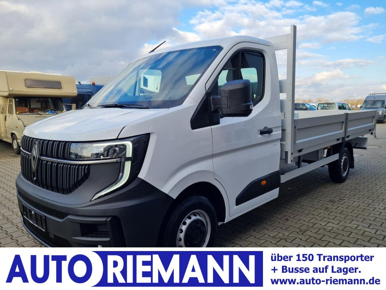 Renault Master New 35 Pritsche lang KLIMA KOMFORT TEMPOM - Van flatbed: gambar 1 Renault Master New 35 Pritsche lang KLIMA KOMFORT TEMPOM - Van flatbed: gambar 1