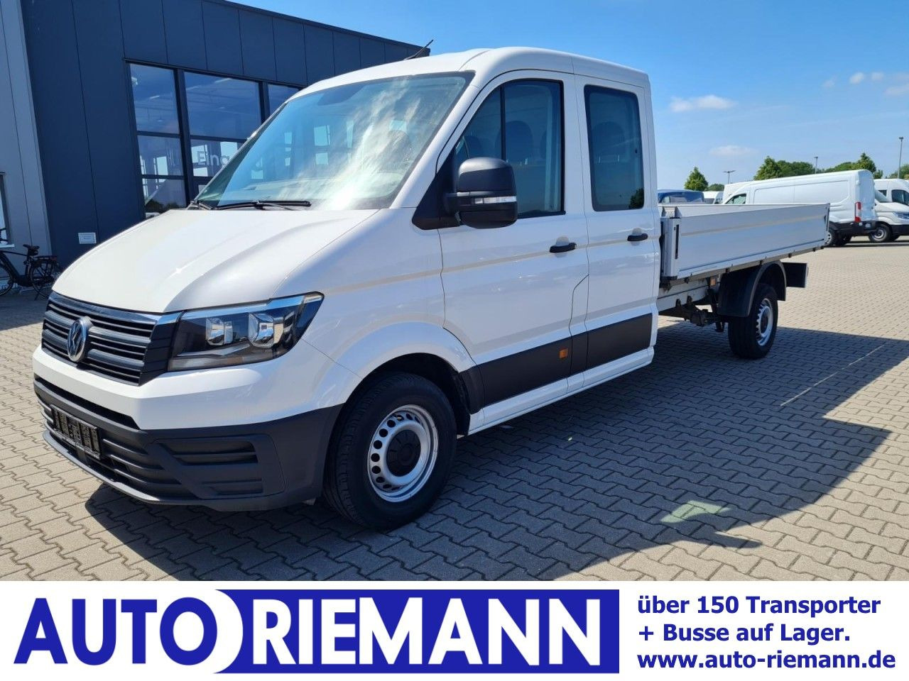 Van flatbed, Van kombi Volkswagen Crafter 35 Doka TDI Lang AHK KLIMA: gambar 1