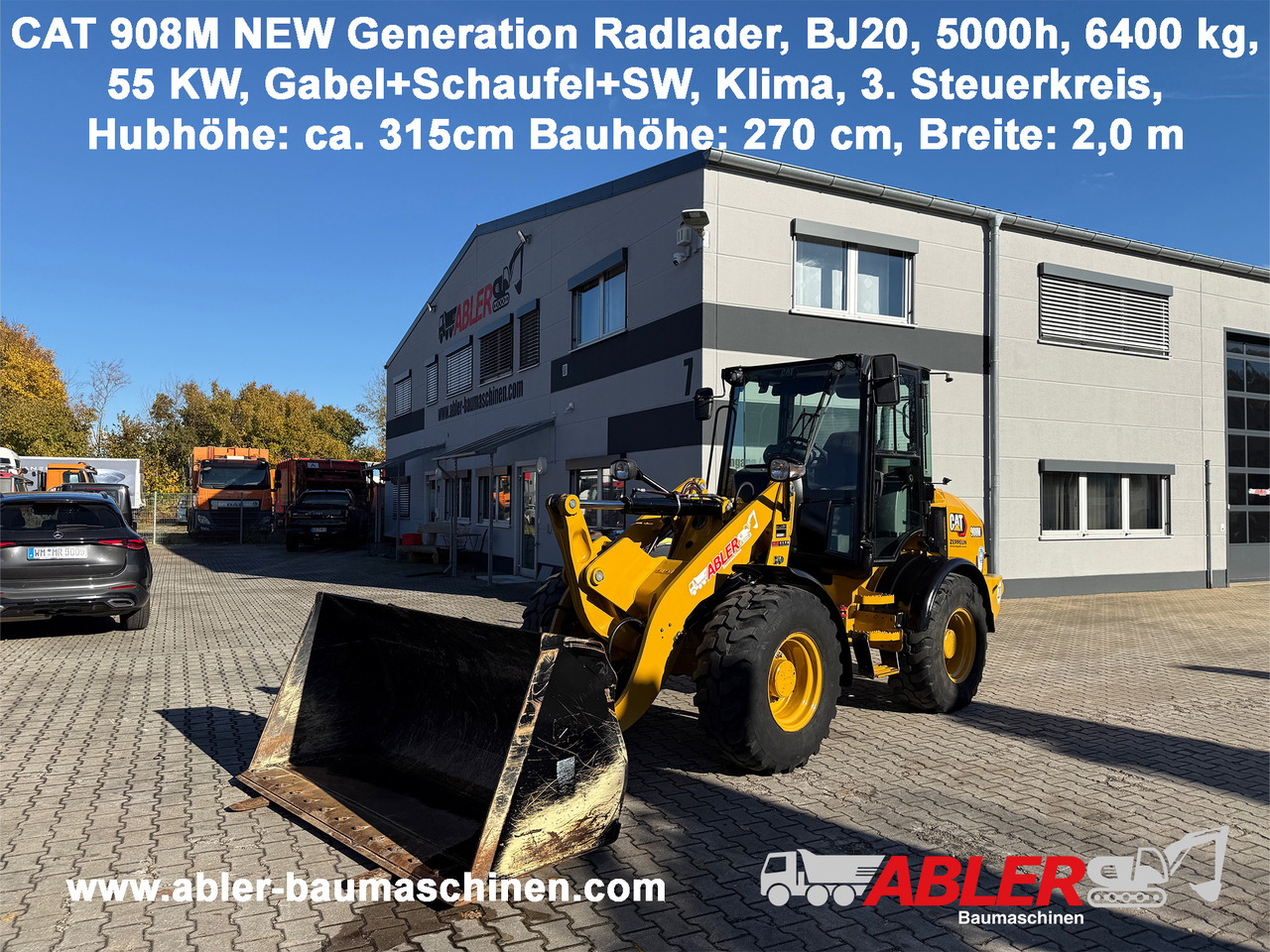 CATERPILLAR 908M New Generation Radlader Klima - Wheel loader: gambar 1 CATERPILLAR 908M New Generation Radlader Klima - Wheel loader: gambar 1