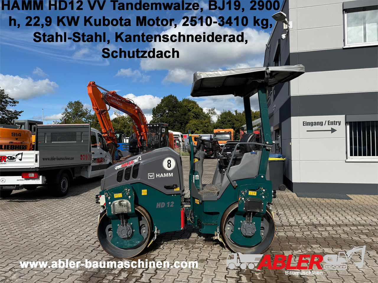 Hamm HD12 VV Tandemwalze mit Dach - Roller jalan: gambar 1 Hamm HD12 VV Tandemwalze mit Dach - Roller jalan: gambar 1