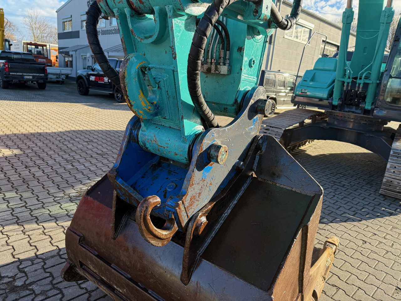 Ekskavator perayap Kobelco SK210 NLC-10 Kettenbagger Oilquick Klima: gambar 10