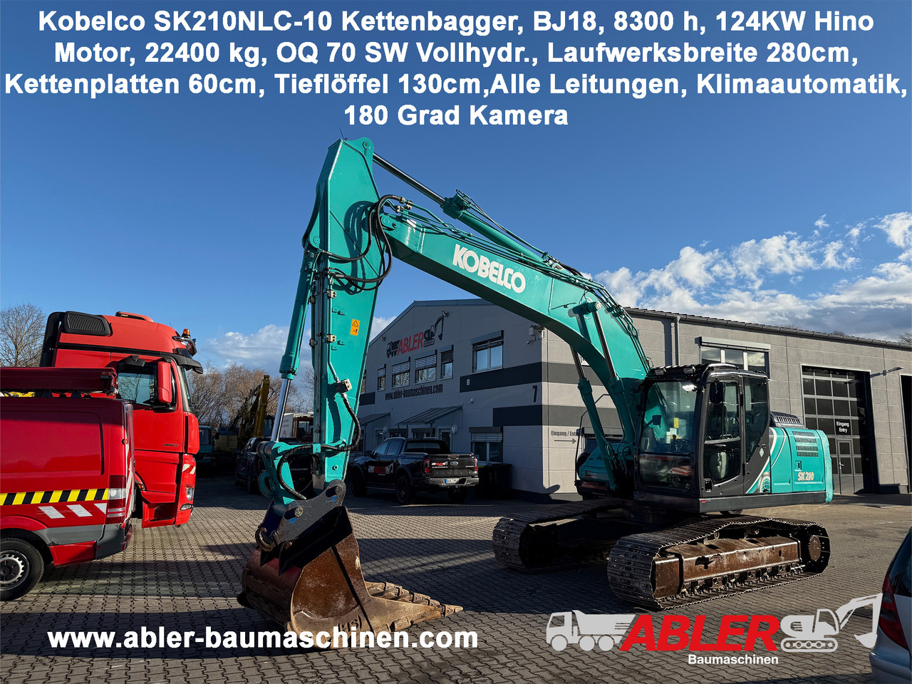 Kobelco SK210 NLC-10 Kettenbagger Oilquick Klima - Ekskavator perayap: gambar 1 Kobelco SK210 NLC-10 Kettenbagger Oilquick Klima - Ekskavator perayap: gambar 1