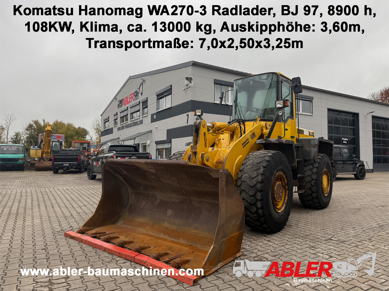 Komatsu Hanomag WA270-3 Radlader Klima - Wheel loader: gambar 1 Komatsu Hanomag WA270-3 Radlader Klima - Wheel loader: gambar 1