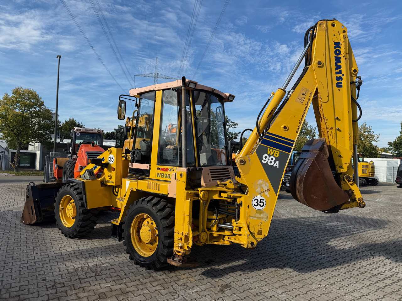 Backhoe loader Komatsu WB98A-2 Baggerlader SW: gambar 7