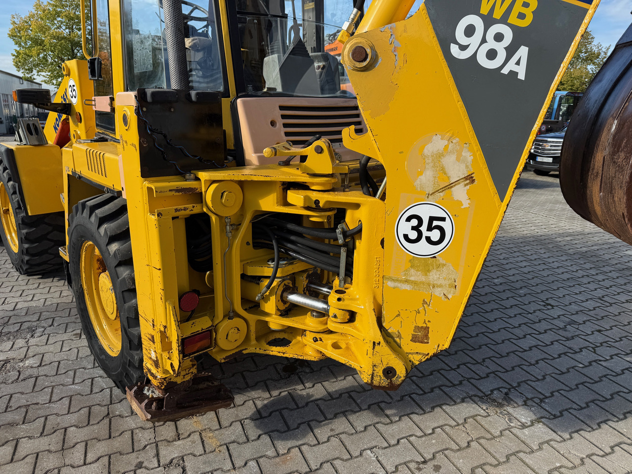 Backhoe loader Komatsu WB98A-2 Baggerlader SW: gambar 10