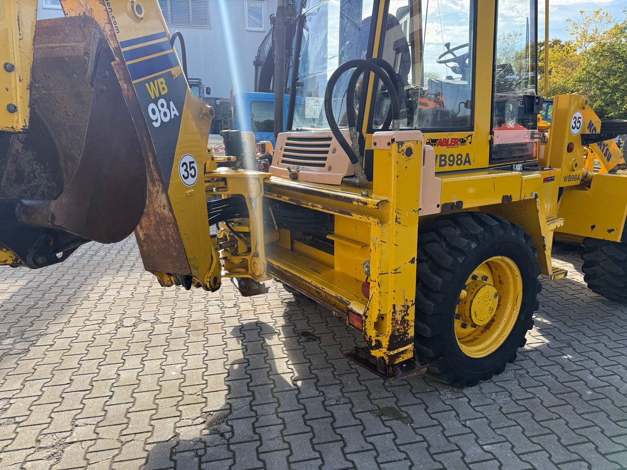 Backhoe loader Komatsu WB98A-2 Baggerlader SW: gambar 9