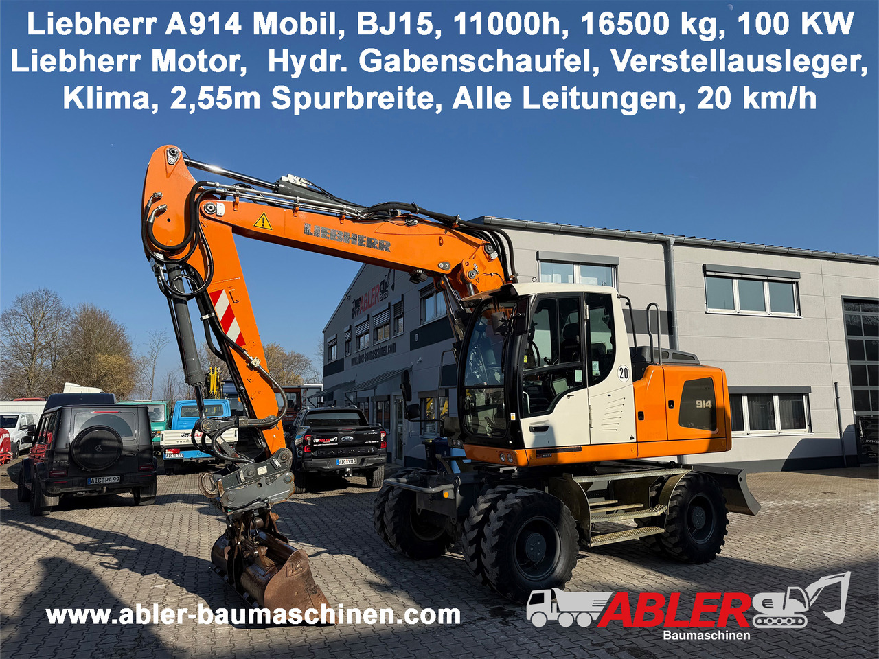Liebherr A914 Mobilbagger OQ65 Klima - Ekskavator roda: gambar 1 Liebherr A914 Mobilbagger OQ65 Klima - Ekskavator roda: gambar 1