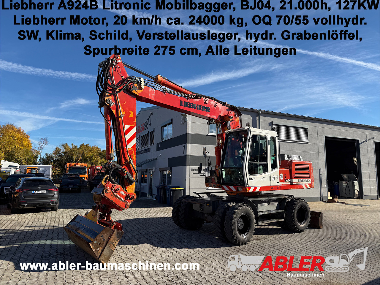 Liebherr A924 B Litronic Mobilbagger OQ 70/55 - Ekskavator: gambar 1 Liebherr A924 B Litronic Mobilbagger OQ 70/55 - Ekskavator: gambar 1