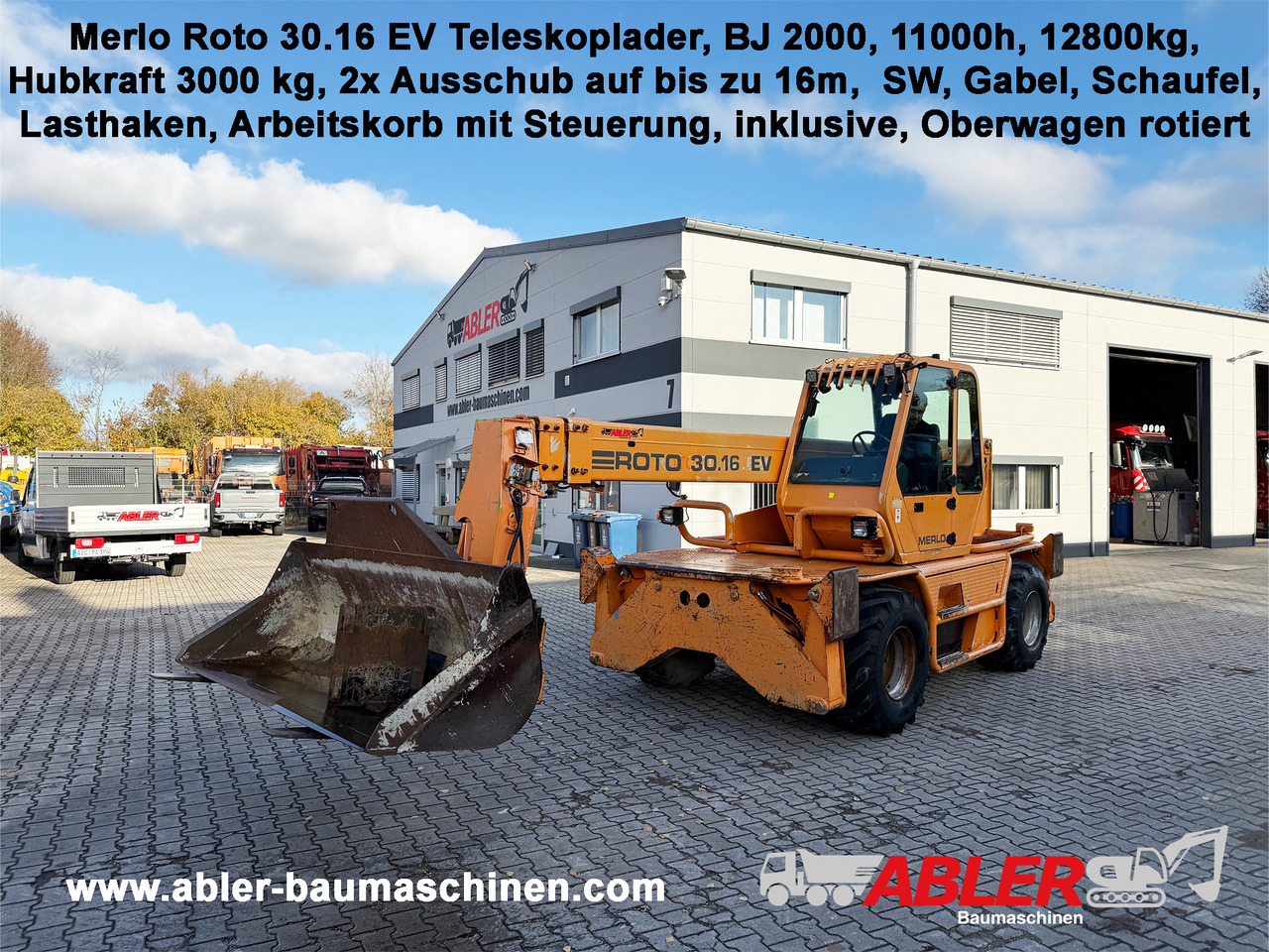 Merlo Roto 30.16 EV Teleskoplader 16m Arbeitskorb - Wheel loader: gambar 1 Merlo Roto 30.16 EV Teleskoplader 16m Arbeitskorb - Wheel loader: gambar 1