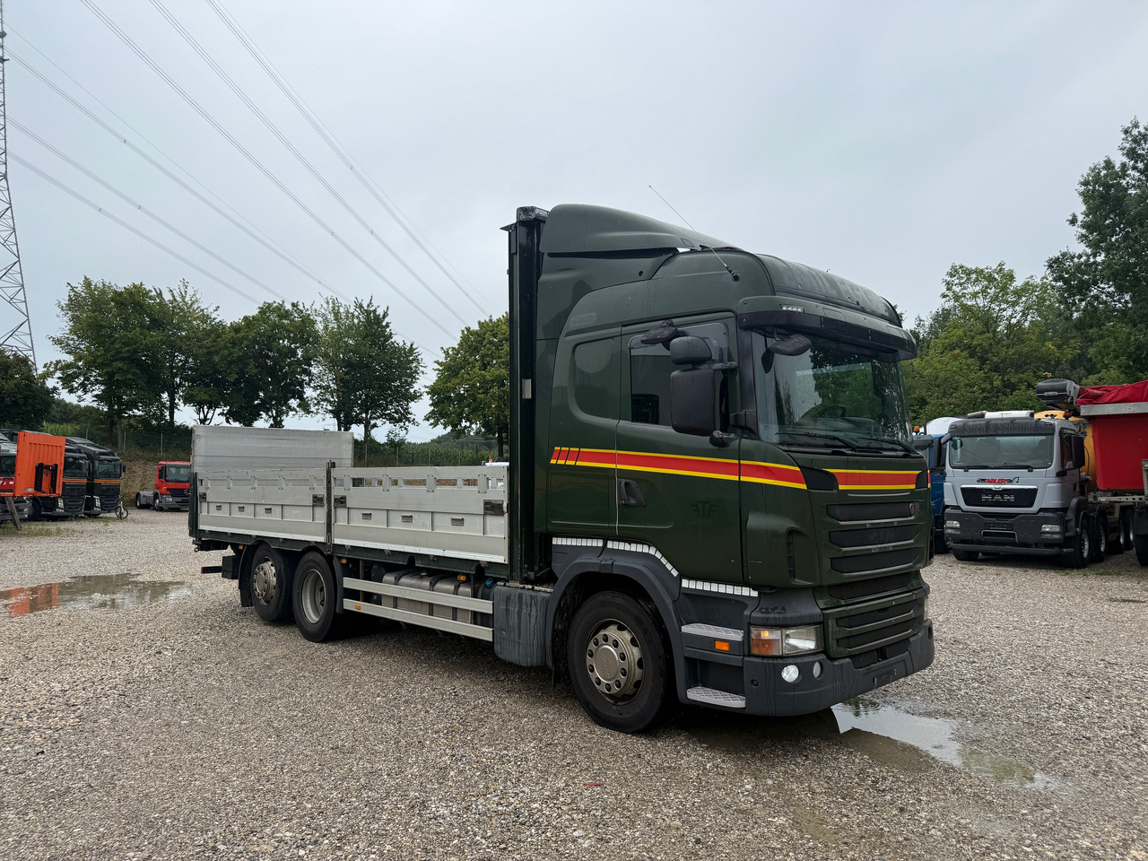 Scania R480 Pritsche mit Ladebordwand AHK - Truk flatbed, Truk derek: gambar 3 Scania R480 Pritsche mit Ladebordwand AHK - Truk flatbed, Truk derek: gambar 3