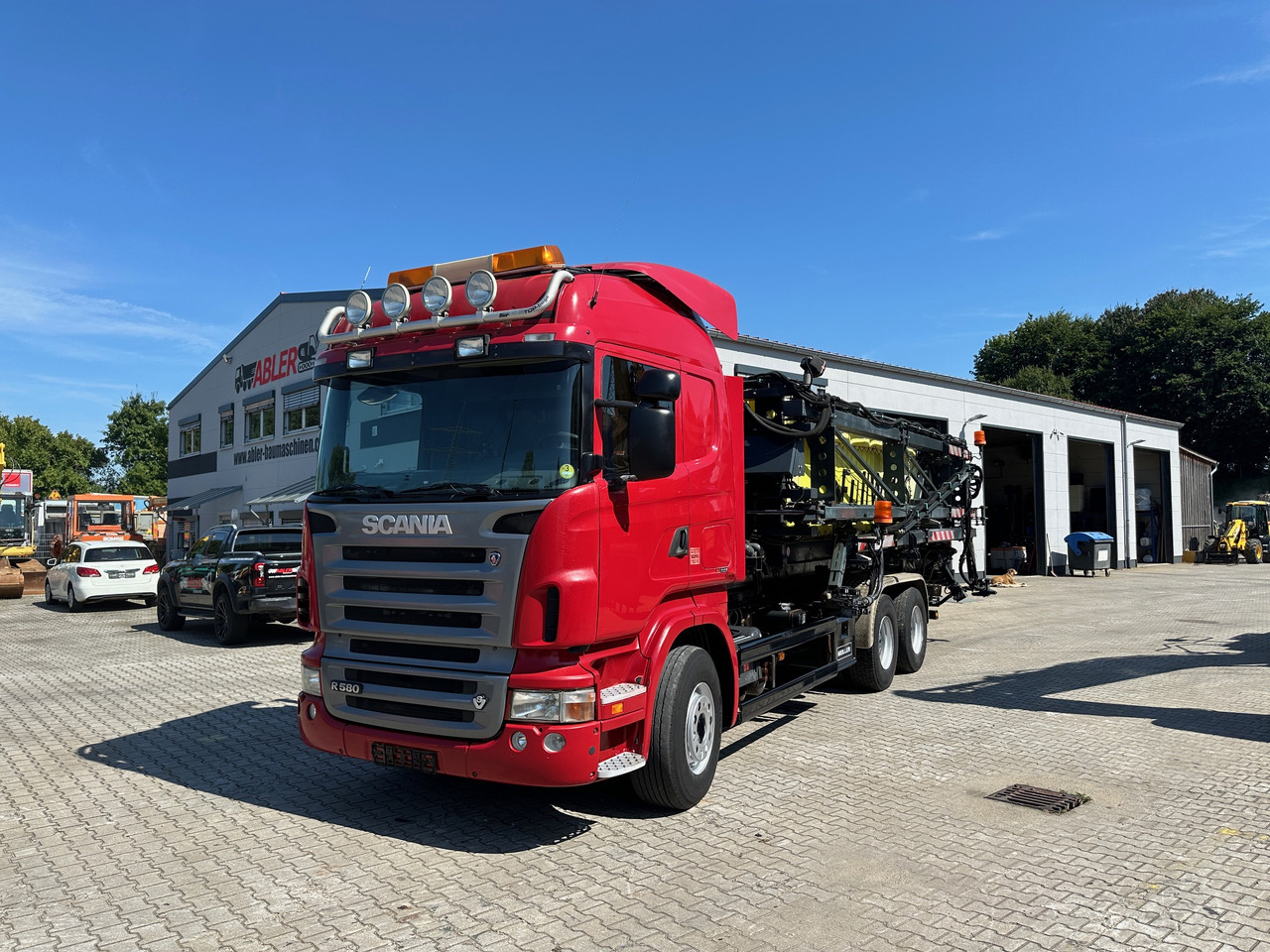 Scania R580 Abrollkipper V8 Mit Küpper Weisser Enteisungsgerät 45m - Hook lift: gambar 2 Scania R580 Abrollkipper V8 Mit Küpper Weisser Enteisungsgerät 45m - Hook lift: gambar 2