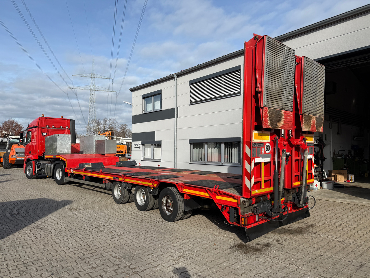 Mercedes-Benz 1845 Actros mit Goldhofer Tieflader - Tractor head, Semi-trailer low bed: gambar 5 Mercedes-Benz 1845 Actros mit Goldhofer Tieflader - Tractor head, Semi-trailer low bed: gambar 5