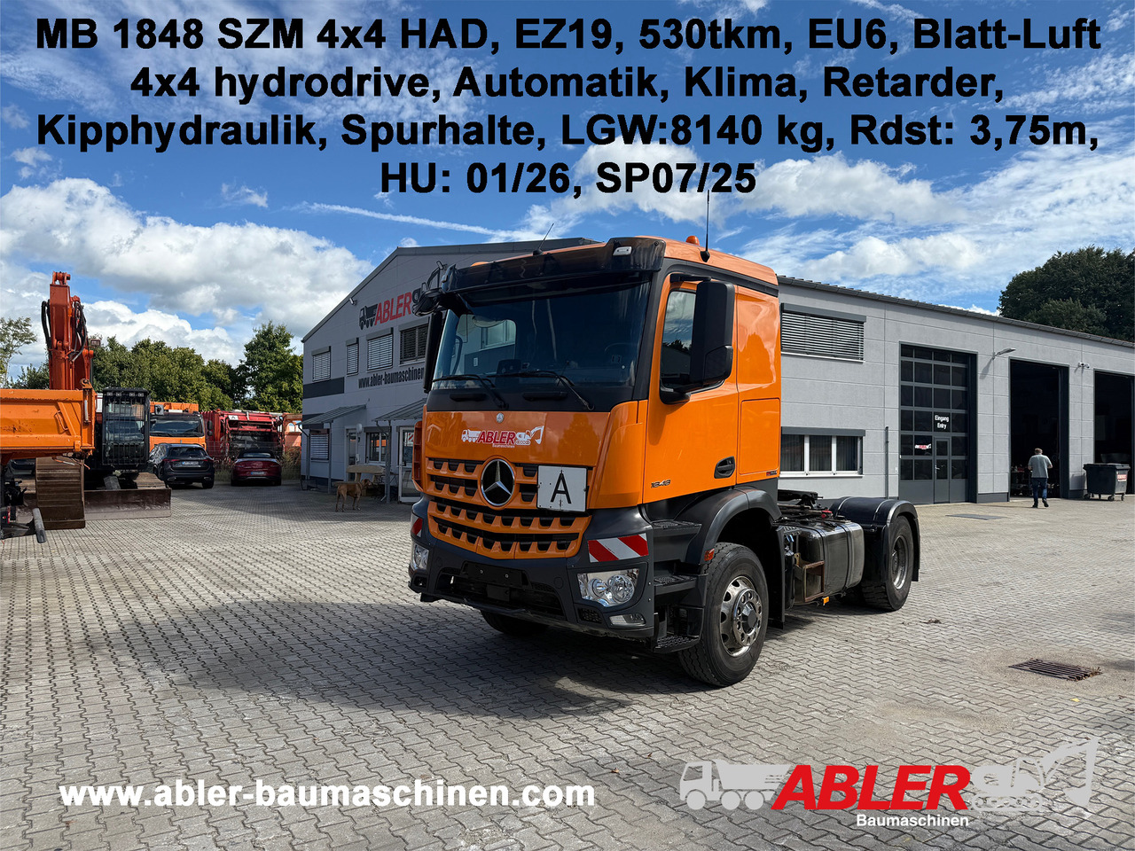 Mercedes-Benz 1848 Arocs SZM 4x4 HAD Kipphydr. Retarder - Tractor head: gambar 1 Mercedes-Benz 1848 Arocs SZM 4x4 HAD Kipphydr. Retarder - Tractor head: gambar 1