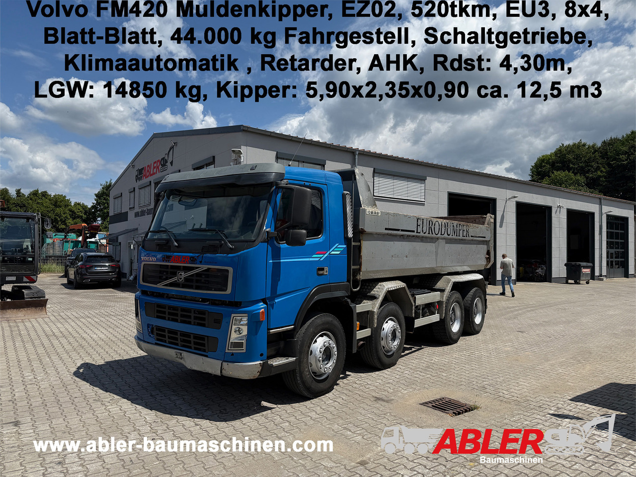 Volvo FM420 Muldenkipper AHK Klima Retarder - Truk jungkit: gambar 1 Volvo FM420 Muldenkipper AHK Klima Retarder - Truk jungkit: gambar 1