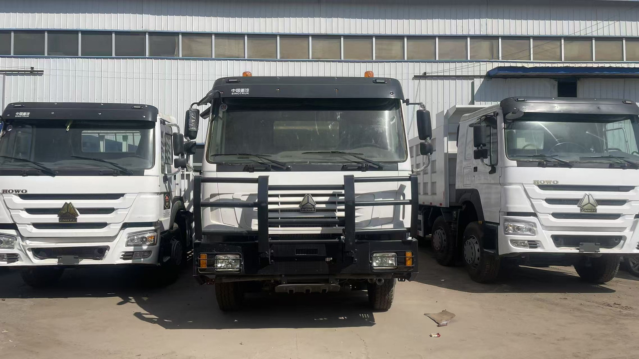 SINOTRUK HOWO 8*4 12 TIRES TWELVE WHEELS WITH FENCE - Truk pengangkut hewan: gambar 2 SINOTRUK HOWO 8*4 12 TIRES TWELVE WHEELS WITH FENCE - Truk pengangkut hewan: gambar 2