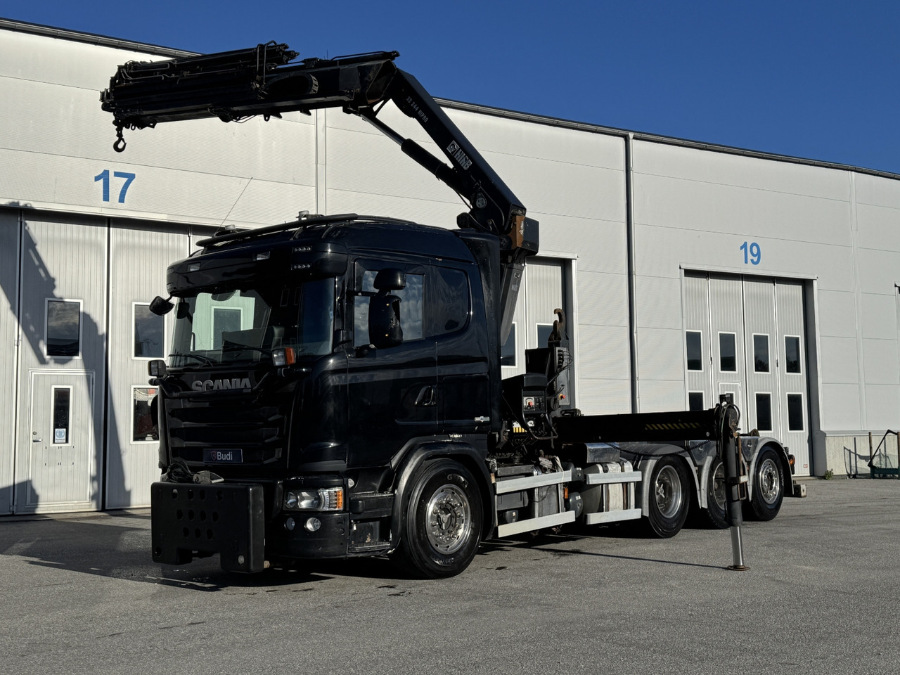 Kranväxlare Scania G450 LB 8X4*4 HNB -2015 | HIAB | Plogförberedd - Hook lift, Truk derek: gambar 1 Kranväxlare Scania G450 LB 8X4*4 HNB -2015 | HIAB | Plogförberedd - Hook lift, Truk derek: gambar 1