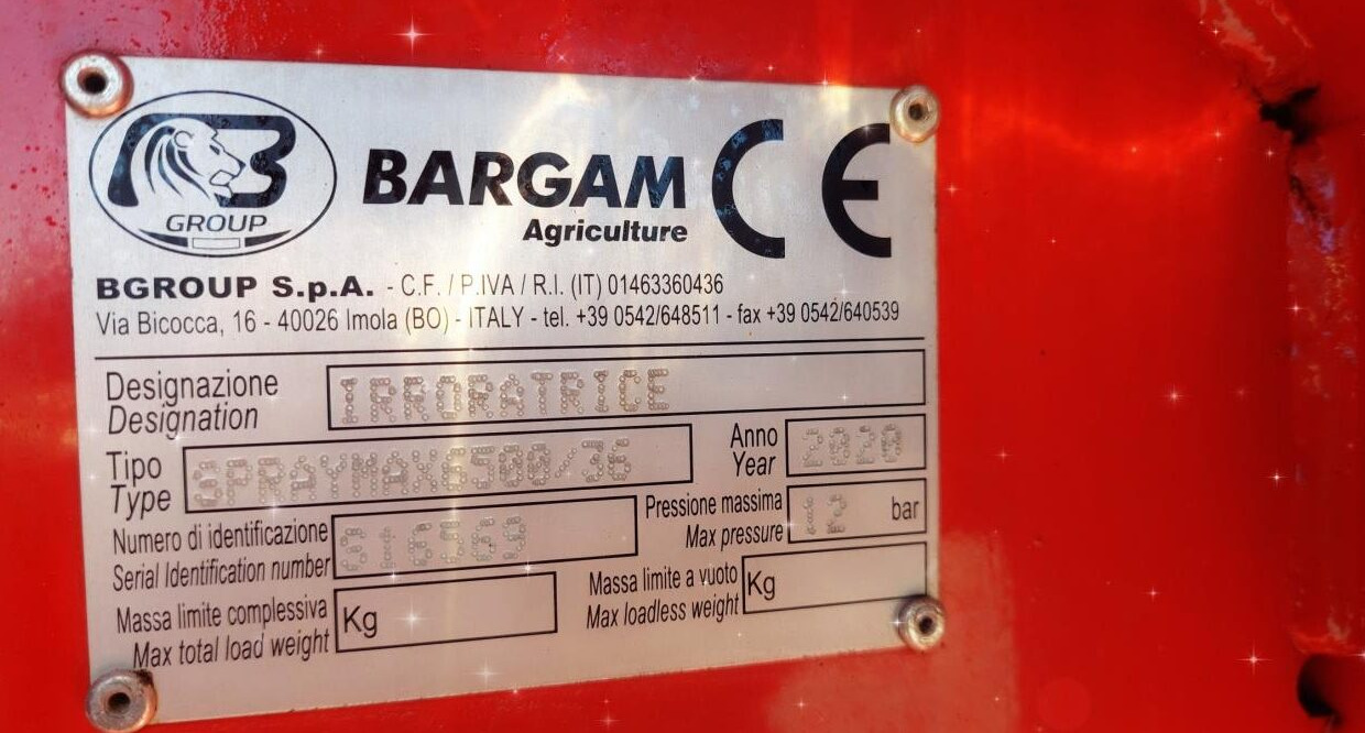Penyemprot tertinggal Bargam Spraymax 6500 - 24/36m: gambar 15