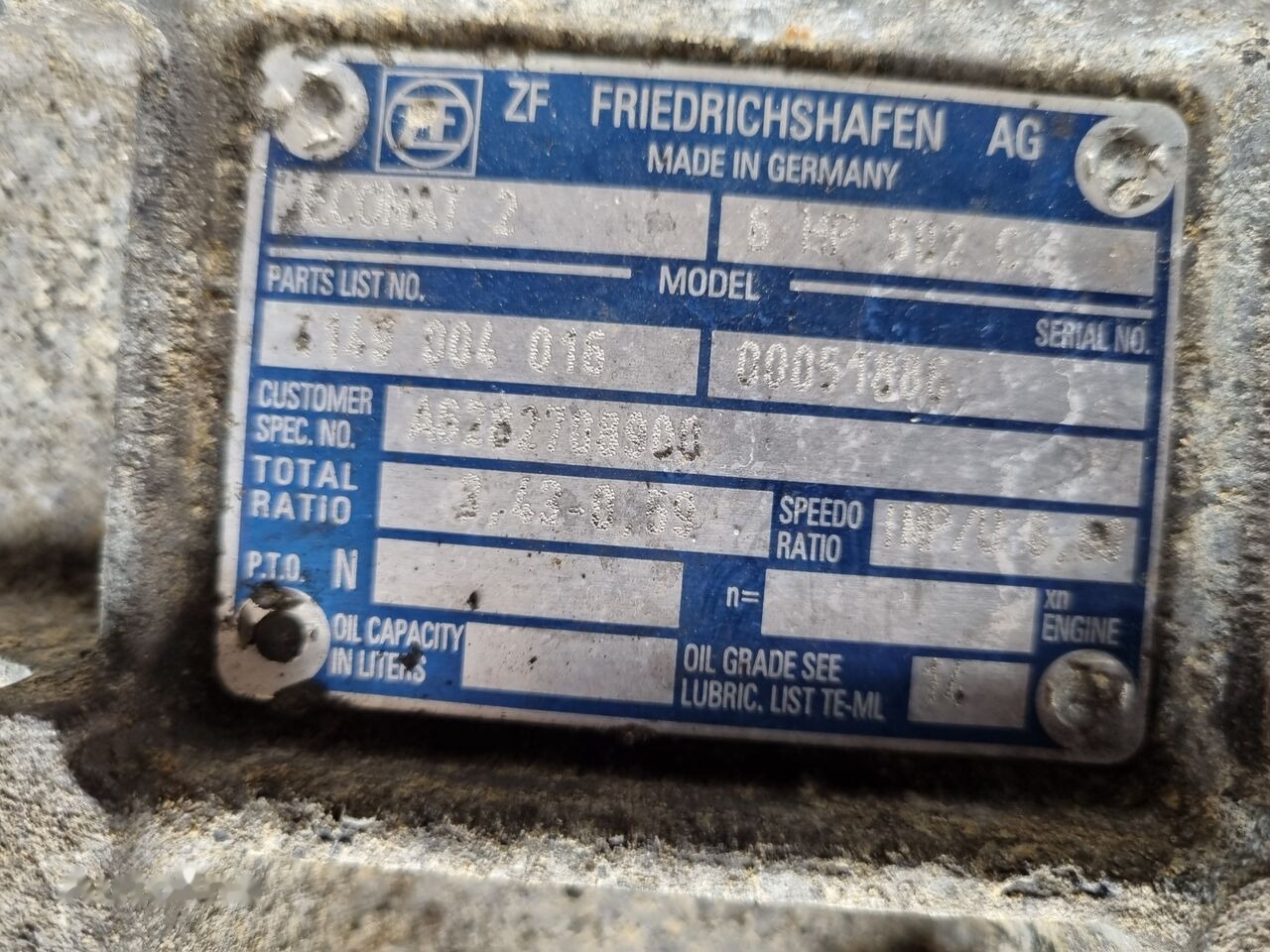 ZF ECOMAT 2 Mercedes-Benz - Gearbox untuk Bus: gambar 2 ZF ECOMAT 2 Mercedes-Benz - Gearbox untuk Bus: gambar 2