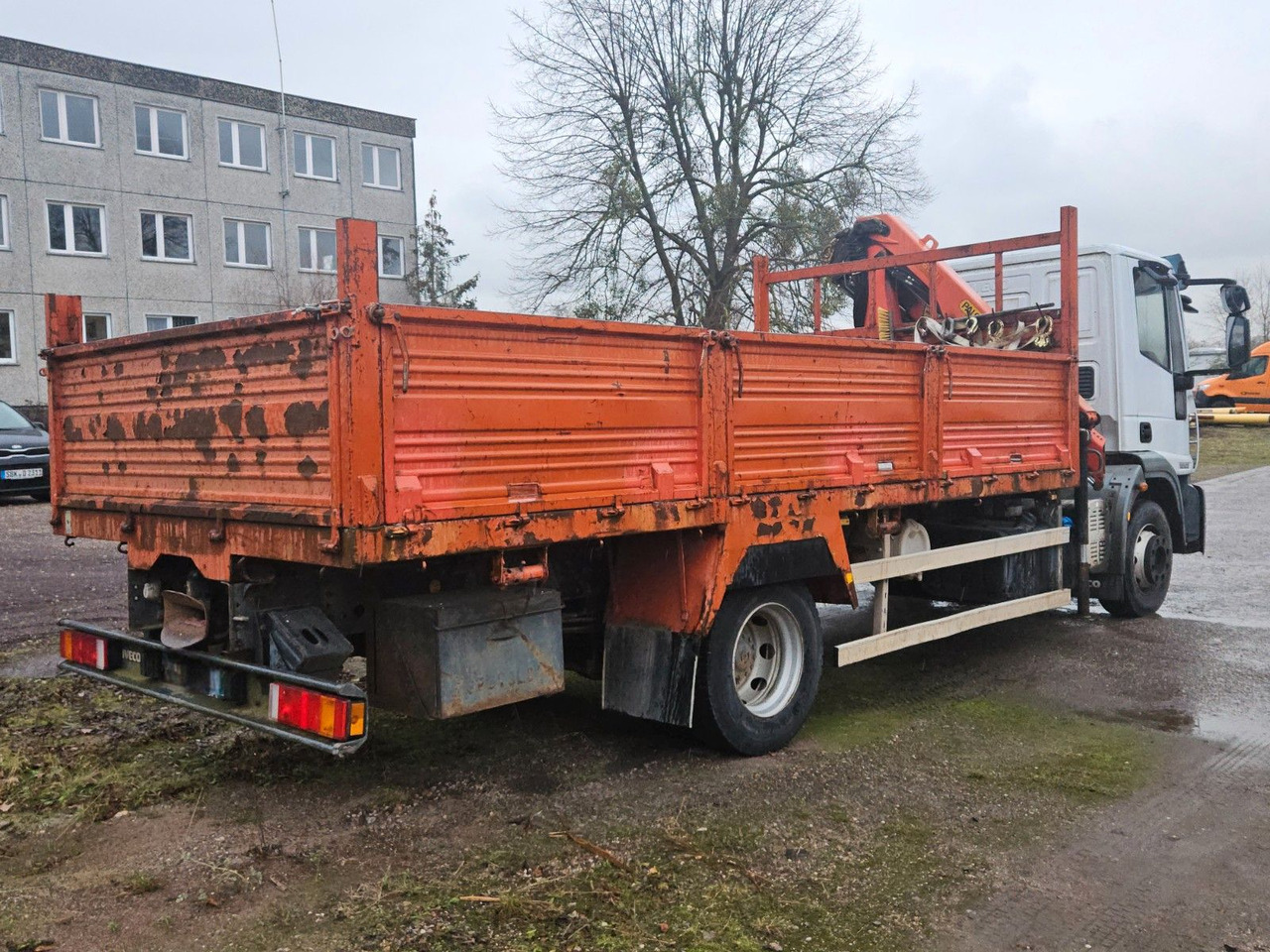 Iveco ML120E22 Pritsche mit Kran Funck - Truk flatbed, Truk derek: gambar 4 Iveco ML120E22 Pritsche mit Kran Funck - Truk flatbed, Truk derek: gambar 4