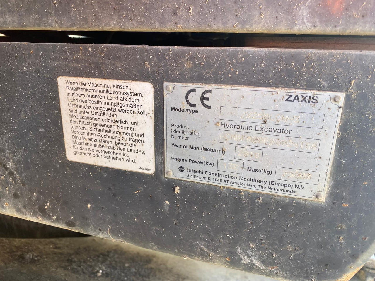 Ekskavator perayap Hitachi ZX 250 LCN -3: gambar 11