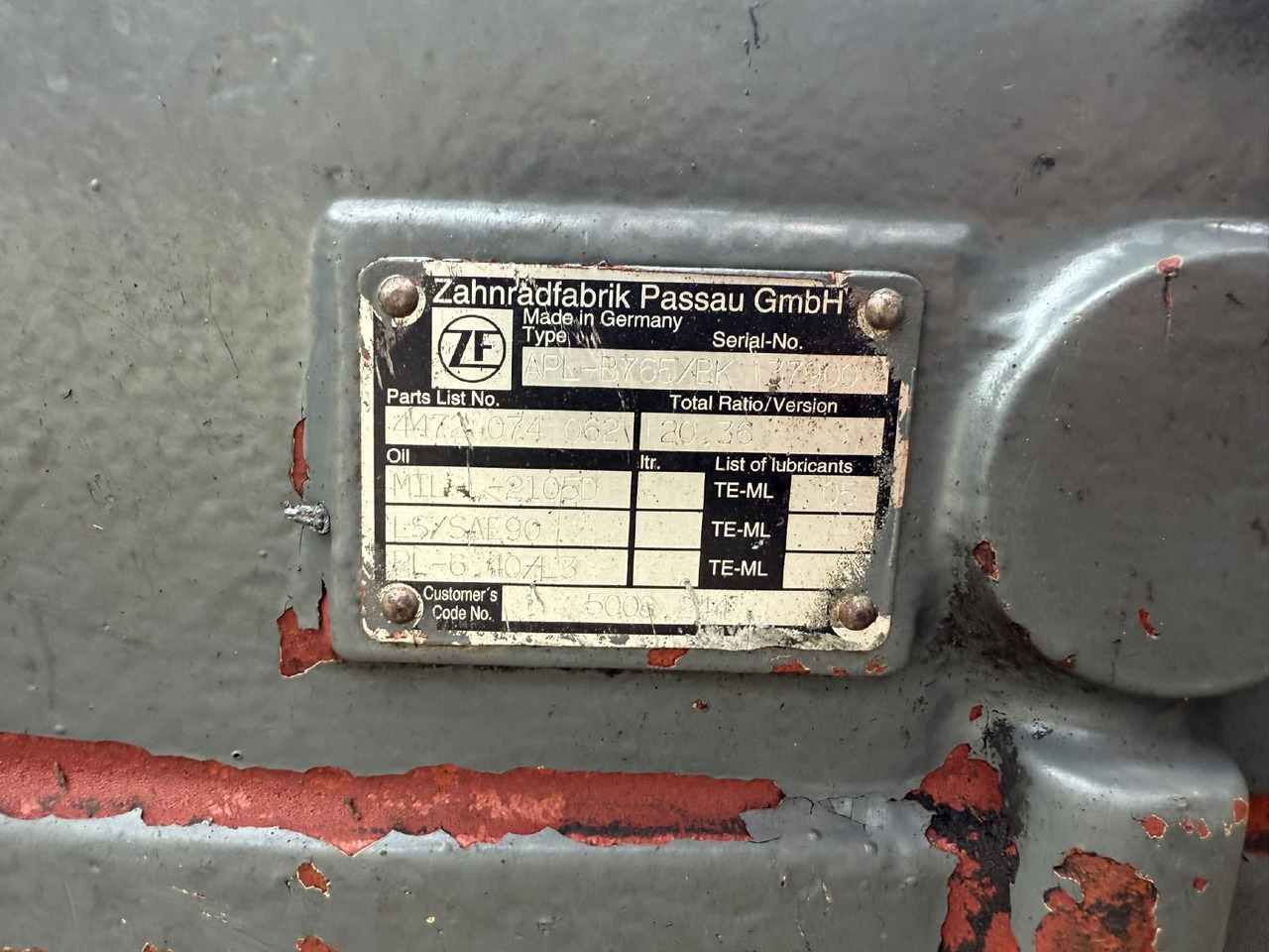 Liebherr ZF AP L B 765 aus LH 904 LIT - Poros dan bagian untuk Peralatan konstruksi: gambar 3 Liebherr ZF AP L B 765 aus LH 904 LIT - Poros dan bagian untuk Peralatan konstruksi: gambar 3