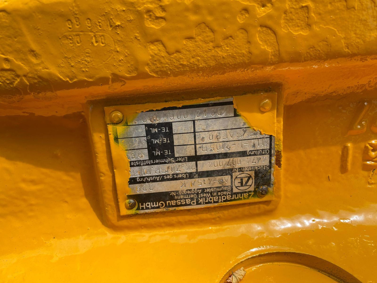 Zettelmeyer ZL 3001 ZF AP 411, AP415 - Poros dan bagian untuk Peralatan konstruksi: gambar 3 Zettelmeyer ZL 3001 ZF AP 411, AP415 - Poros dan bagian untuk Peralatan konstruksi: gambar 3