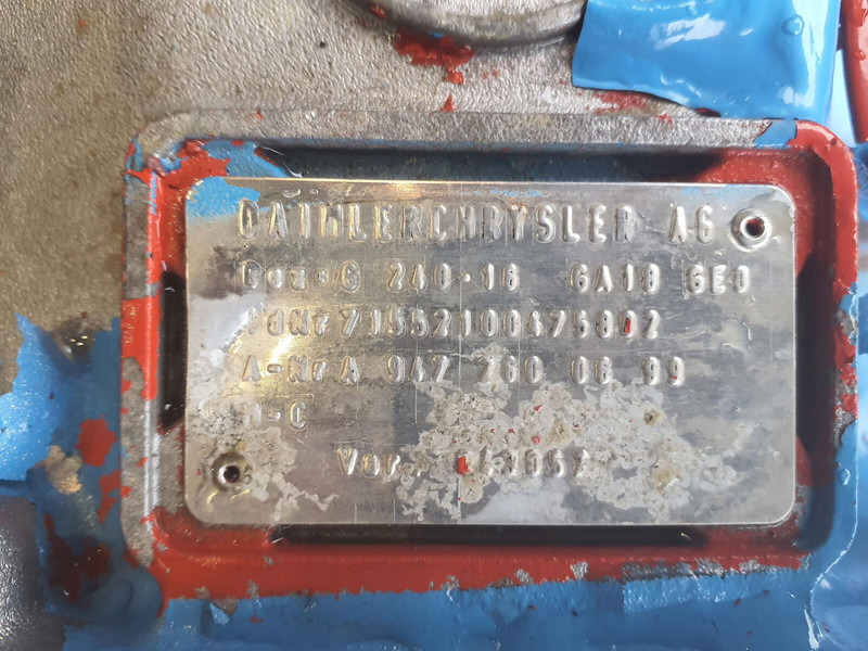 Mercedes-Benz GMK 5130-1 gearbox Mercedes G240-16 - Gearbox untuk Derek: gambar 5 Mercedes-Benz GMK 5130-1 gearbox Mercedes G240-16 - Gearbox untuk Derek: gambar 5