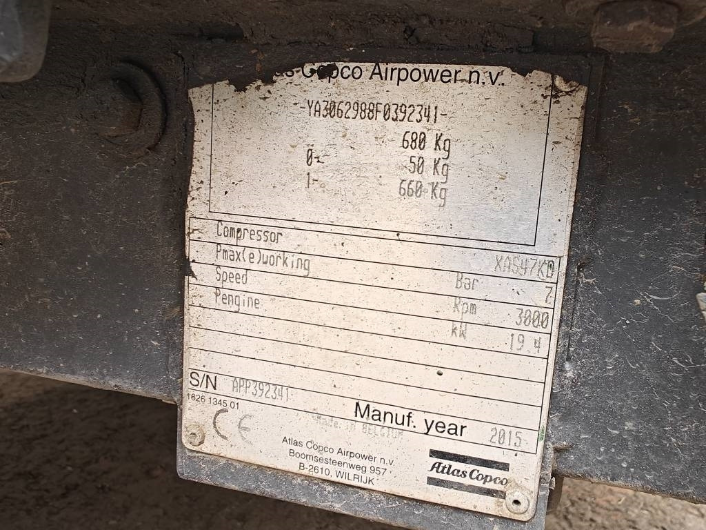 Atlas Copco XAS 47 - Kompresor udara: gambar 5 Atlas Copco XAS 47 - Kompresor udara: gambar 5
