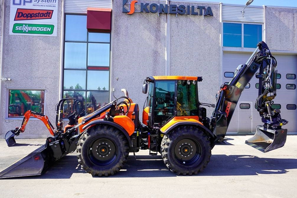 Backhoe loader Huddig 1370 City EX-DEMO Myyty! Sold!: gambar 13