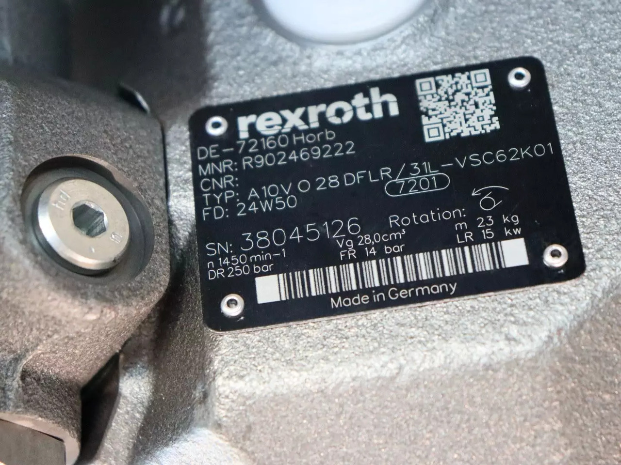 REXROTH A10VO28DFLR/31L-VSC62K01 - Pompa hidrolik untuk Peralatan konstruksi: gambar 5 REXROTH A10VO28DFLR/31L-VSC62K01 - Pompa hidrolik untuk Peralatan konstruksi: gambar 5