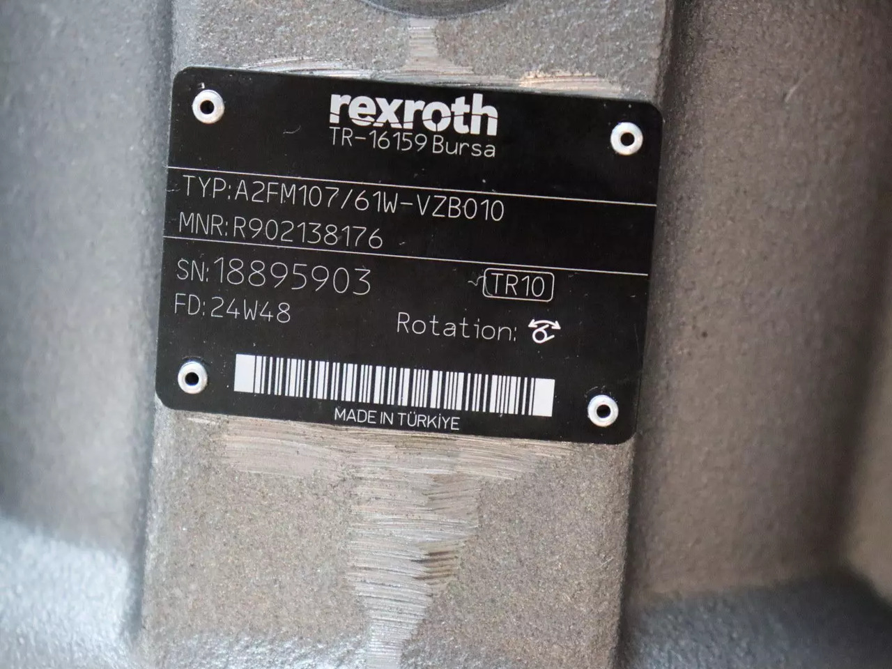 REXROTH A2FM107/61W-VZB010 - Motor hidrolik untuk Peralatan konstruksi: gambar 5 REXROTH A2FM107/61W-VZB010 - Motor hidrolik untuk Peralatan konstruksi: gambar 5