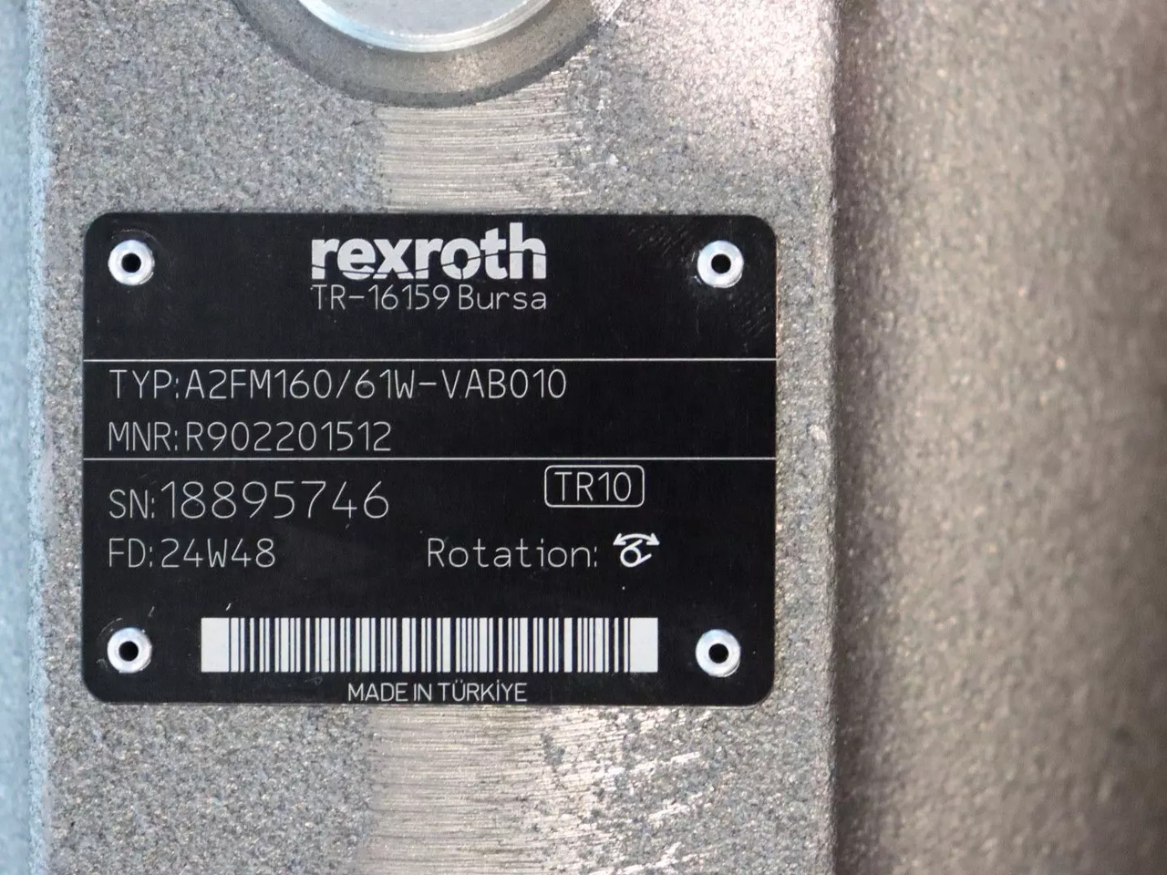 REXROTH A2FM160/61W-VAB010 - Motor hidrolik untuk Peralatan konstruksi: gambar 3 REXROTH A2FM160/61W-VAB010 - Motor hidrolik untuk Peralatan konstruksi: gambar 3