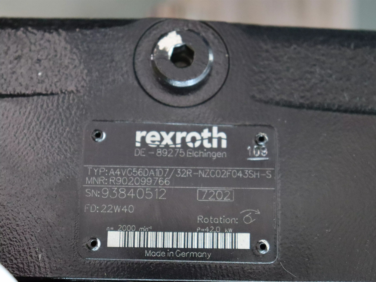 REXROTH A4VG56DA1D7/32R-NZC02F043SH-S - Pompa hidrolik untuk Peralatan konstruksi: gambar 4 REXROTH A4VG56DA1D7/32R-NZC02F043SH-S - Pompa hidrolik untuk Peralatan konstruksi: gambar 4
