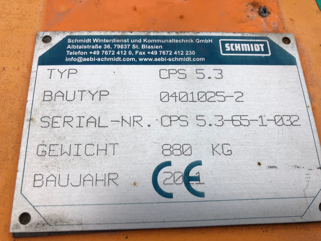 SCHMIDT Side snow plow CPS 5.3 - Bajak salju: gambar 5 SCHMIDT Side snow plow CPS 5.3 - Bajak salju: gambar 5