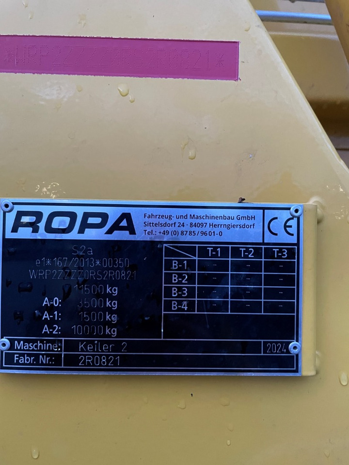 ROPA KEILER 2 4TG - Mesin pemanen: gambar 2 ROPA KEILER 2 4TG - Mesin pemanen: gambar 2