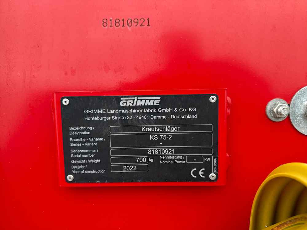 Grimme KS 75-2 - Mesin pemanen: gambar 2 Grimme KS 75-2 - Mesin pemanen: gambar 2